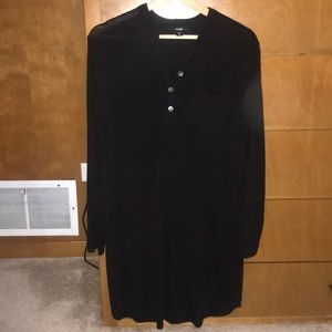 I am selling a black long sleeve dress.
